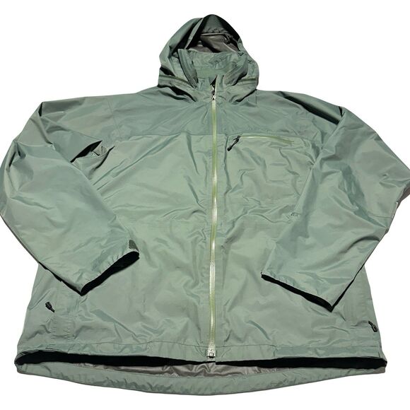 Patagonia Windbreaker Rain Jacket Hooded Green Men’s XL Gore-Tex  Full Zip - Picture 1 of 16